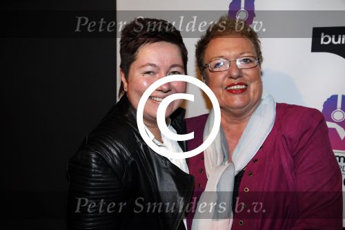 Hilversum 15 februari 2016
Buma awards in studio 21 op het mediapark. Astrid Nijgh met vriendin