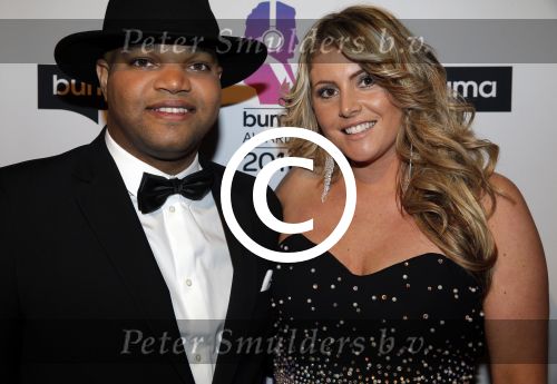 Hilversum 15 februari 2016
Buma awards in studio 21 op het mediapark.
Brace met vriendin