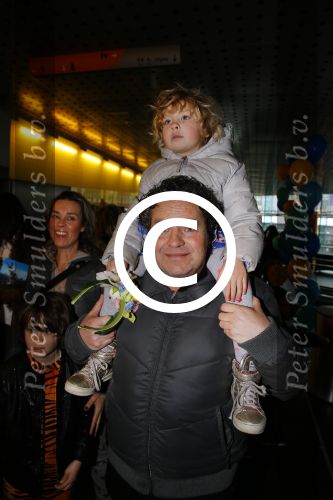 Amsterdam 14 februari 2016
Premiere Robinson Crusoe in pathe arena.
Dirk Zeelenberg met vrouw Suus en kinderen