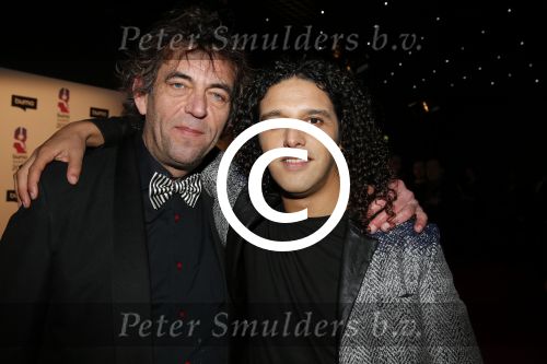 Hilversum 15 februari 2016
Buma awards in studio 21 op het mediapark.
Han Koreneef met Ali B