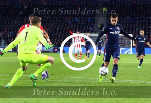 Eindhoven, 24 Februari 2016 1/8 Finale PSV-Atletico Madrid, eindstand 0-0
Foto Robert van Doren
