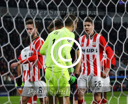 Eindhoven, 24 Februari 2016
1/8 Finale PSV-Atletico Madrid, eindstand 0-0
Jeroen Zoet Marco v Ginkel Davy Propper