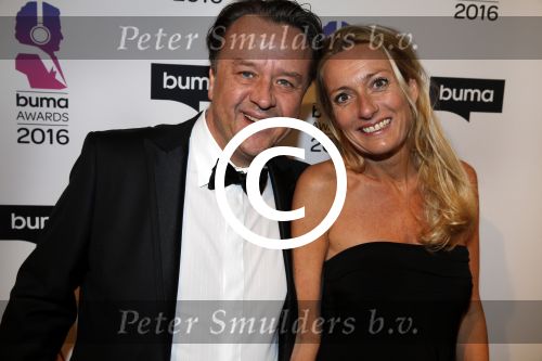 Hilversum 15 februari 2016
Buma awards in studio 21 op het mediapark. Jeroen v KOoten met vrouw