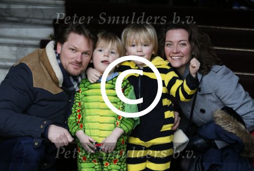 Amsterdam 13 februari 2016 
Premiere Zootropolis in het tropenmuseum.
Luc Peters met gezin