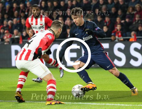 Eindhoven, 24 Februari 2016
1/8 Finale PSV-Atletico Madrid, eindstand 0-0
Luciano Vietto en Santiago Arias
