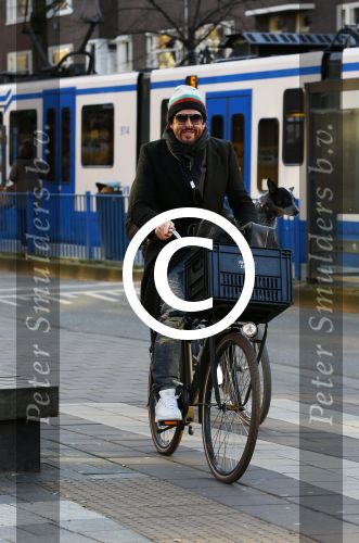 Amsterdam 16 februari 2016 
Mari v d Ven bij zijn huis dat hij net verkocht heeft.