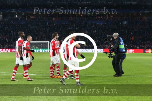 Eindhoven, 24 Februari 2016
1/8 Finale PSV-Atletico Madrid, eindstand 0-0
PSV Blij Marco v Ginkel Davy Propper Hector Moreno Nicolas Isimat-Mirin Jetro Willems