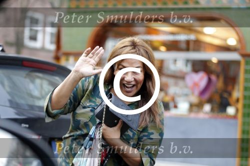 Amsterdam 12 februari 2016 
Patty Brard op straat.