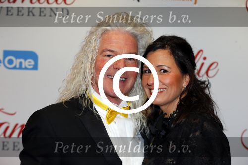 Amsterdam 16 februari 2016
Premiere Familie weekend in Tuschinski.
Peter Strykes en partner Sairah Struijk