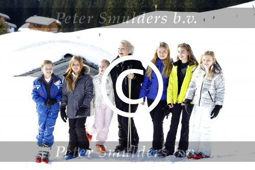 Lech, 22 Februari 2016
Wintersport koninklijk Huis met
Prinses Beatrix met kleinkinderen Prinses Amalia Prinses Alexia Prinses Ariane 
Prinses Ariane Prinses Eloise Prins Claus-Casimir  Prinses Leonore