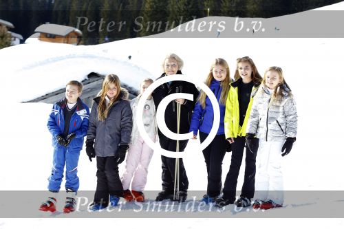 Lech, 22 Februari 2016
Wintersport koninklijk Huis met
Prinses Beatrix met kleinkinderen Prinses Amalia Prinses Alexia Prinses Ariane 
Prinses Ariane Prinses Eloise Prins Claus-Casimir  Prinses Leonore