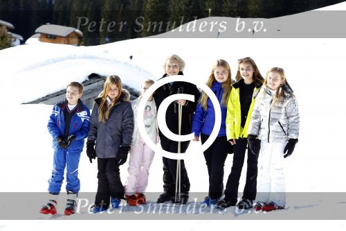 Lech, 22 Februari 2016
Wintersport koninklijk Huis met
Prinses Beatrix met kleinkinderen Prinses Amalia Prinses Alexia Prinses Ariane 
Prinses Ariane Prinses Eloise Prins Claus-Casimir  Prinses Leonore