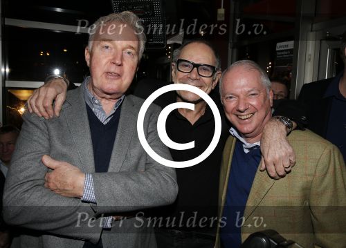 Amsterdam 11 februari 2016
Ria Valk viert haar 75e verjaardag bij Lovers.
Andre v Duin met Rob de Nijs en Ronnie Tober
