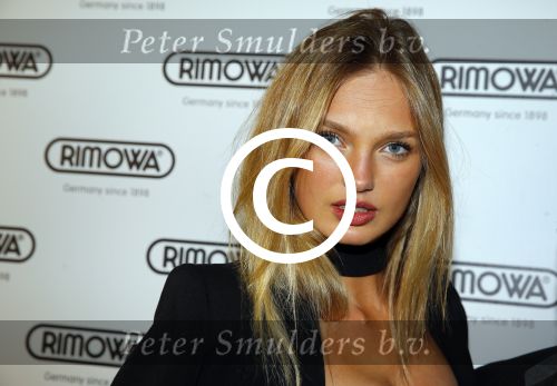 Amsterdam 23 februari 2016 
Opening Rimowa winkel op de pc hooftstraat door Romee Strijd.