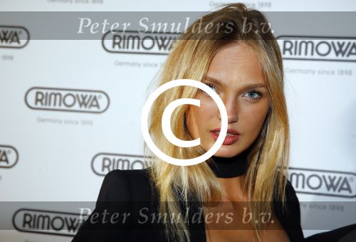 Amsterdam 23 februari 2016 
Opening Rimowa winkel op de pc hooftstraat door Romee Strijd.