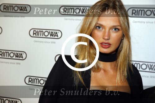 Amsterdam 23 februari 2016 
Opening Rimowa winkel op de pc hooftstraat door Romee Strijd.