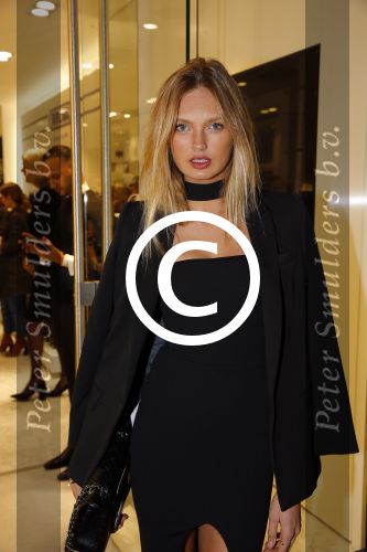 Amsterdam 23 februari 2016 
Opening Rimowa winkel op de pc hooftstraat door Romee Strijd.