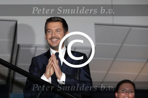 Amsterdam 7 maart 2016 
Uitreiking tv beelden in de passengers terminal .
Ruben Nicolai