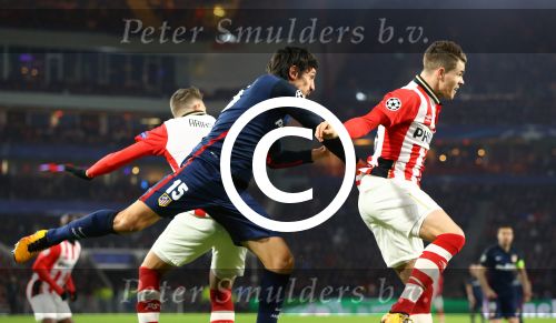 Eindhoven, 24 Februari 2016
1/8 Finale PSV-Atletico Madrid, eindstand 0-0
Stefan Savic en Marco v Ginkel