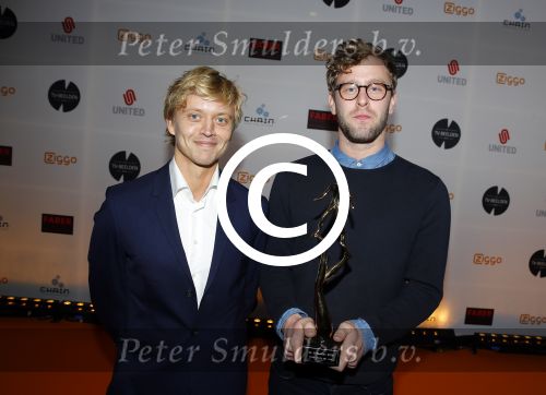 Amsterdam 7 maart 2016 
Uitreiking tv beelden in de passengers terminal .
Nicolaas Veul (L) en Tim den Besten