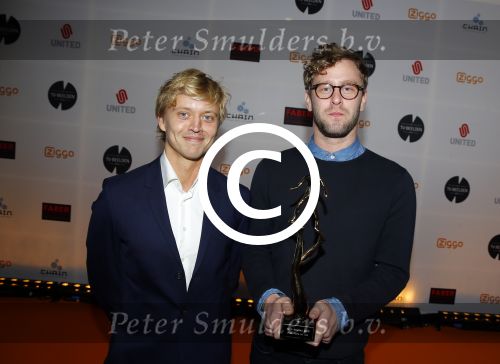 Amsterdam 7 maart 2016 
Uitreiking tv beelden in de passengers terminal .
Nicolaas Veul (L) en Tim den Besten