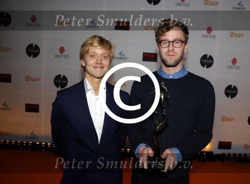 Amsterdam 7 maart 2016 
Uitreiking tv beelden in de passengers terminal .
Nicolaas Veul (L) en Tim den Besten