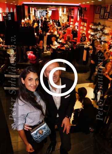 Amsterdam 14 februari 2017 
Opening nieuwe Hunkemoller winkel op kalverstraat met oa Anna Nooshin die haar eigen lijn heeft. Anna met Philip Mountford