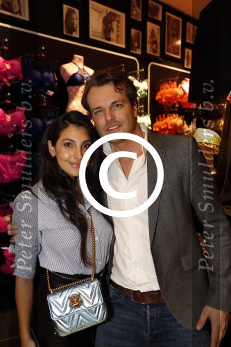 Amsterdam 14 februari 2017 
Opening nieuwe Hunkemoller winkel op kalverstraat met oa Anna Nooshin die haar eigen lijn heeft. Anna met Gijs v Engelen
