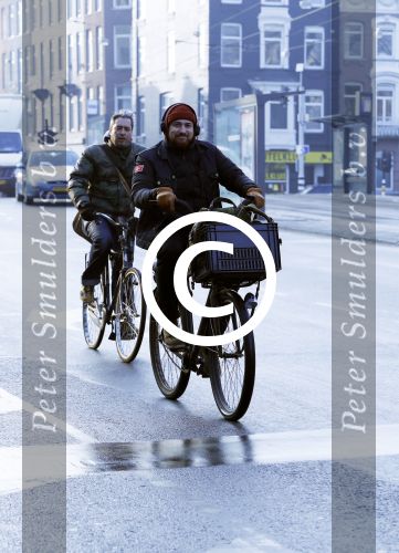 Amsterdam 13 februari 2017 
Arne Toonen op de fiets in Amsterdam