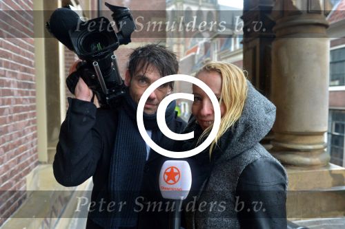 Haarlem, 27 Februari 2017 Proces Patricia Paay tegen haar buurman Maarten Oostvogel en bijgestaan door haar advocaat Mr. Johan Langelaar