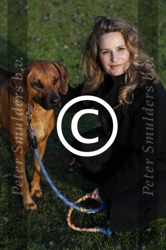 Amsterdam 2 februari 2017
Claudia Schoemacher wandelend met haar hond