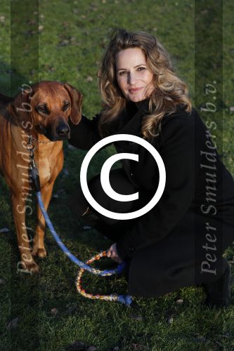 Amsterdam 2 februari 2017
Claudia Schoemacher wandelend met haar hond