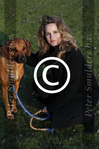 Amsterdam 2 februari 2017
Claudia Schoemacher wandelend met haar hond