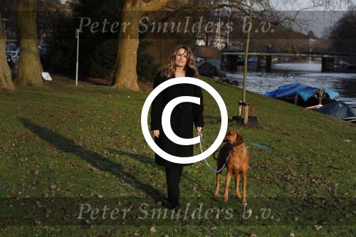 Amsterdam 2 februari 2017
Claudia Schoemacher wandelend met haar hond
