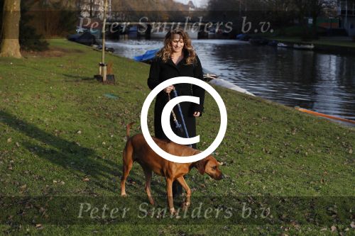 Amsterdam 2 februari 2017
Claudia Schoemacher wandelend met haar hond