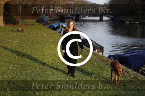 Amsterdam 2 februari 2017
Claudia Schoemacher wandelend met haar hond