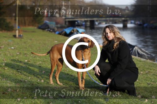 Amsterdam 2 februari 2017
Claudia Schoemacher wandelend met haar hond