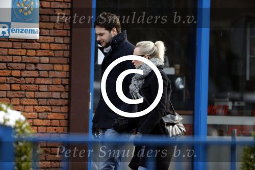 Amsterdam 12 februari 2017
Eva Jinek met haar vriend Dexter v d Voorn in amsterdam zuid.