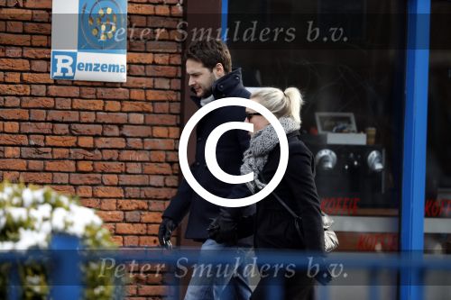 Amsterdam 12 februari 2017
Eva Jinek met haar vriend Dexter v d Voorn in amsterdam zuid.