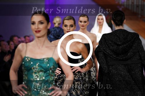 Amsterdam 12 februari 2017 
Modeshow Paul Schulten in het Okura. Felice Roedema