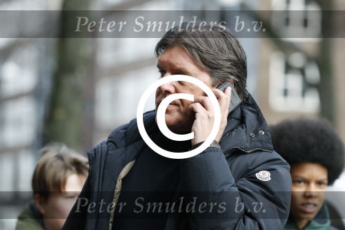 Amsterdam 3 februari 2017 
Frank masmeijer bellend op straat