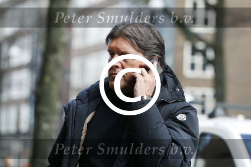 Amsterdam 3 februari 2017 
Frank masmeijer bellend op straat