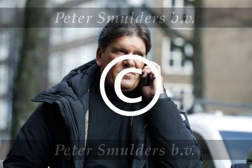 Amsterdam 3 februari 2017 
Frank masmeijer bellend op straat