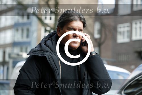 Amsterdam 3 februari 2017 
Frank masmeijer bellend op straat