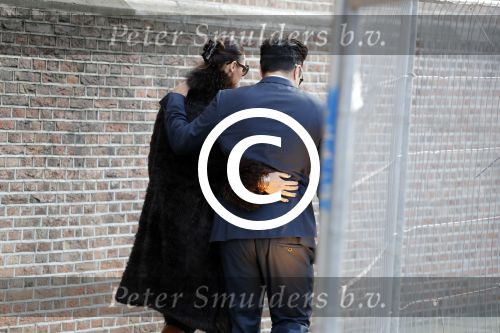 Rotterdam 2 februari 2017 
Herdenkingsdienst / begrafenis Hans Breukhoven in de Laurenskerk. Jordi Breukhoven met vrouw