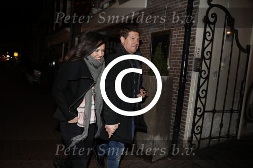 Amsterdam 12 februari 2017 
Martijn Krabbe en zijn vriendin Noi Pakon gaan samen hapje eten in restaurant Sal Amsterdam