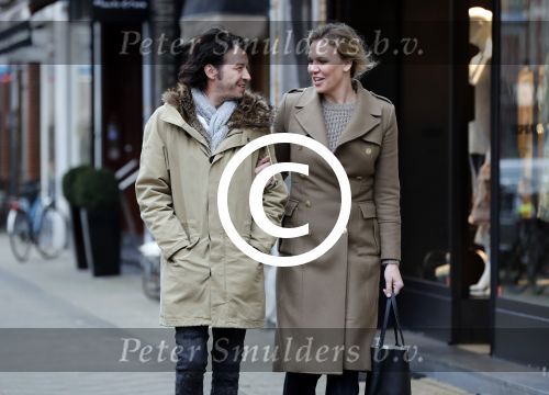 Amsterdam 1 februari 2017
Myrthe Mylius met haar vriend Sebastian Schneberger aan het shoppen
