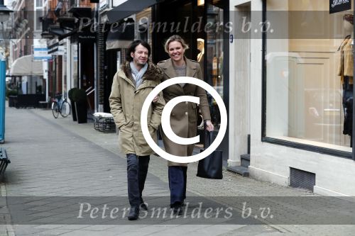 Amsterdam 1 februari 2017
Myrthe Mylius met haar vriend Sebastian Schneberger aan het shoppen