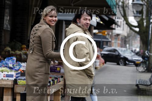 Amsterdam 1 februari 2017
Myrthe Mylius met haar vriend Sebastian Schneberger aan het shoppen