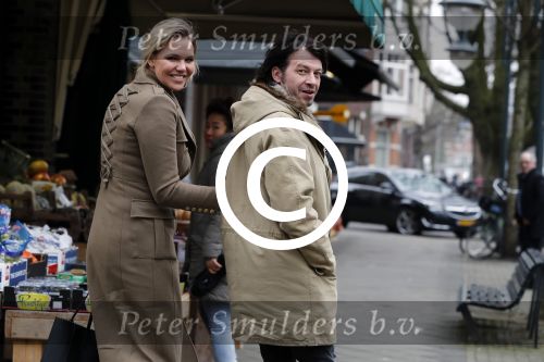 Amsterdam 1 februari 2017
Myrthe Mylius met haar vriend Sebastian Schneberger aan het shoppen